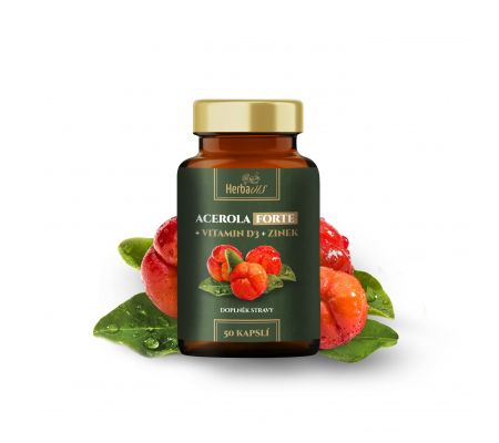 Acerola FORTE  + Vitamin D3  + Zinek