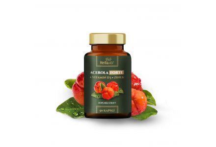 Acerola FORTE  + Vitamin D3  + Zinek